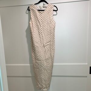 Everlane Linen Bias Cut Dress Size 6 NWT